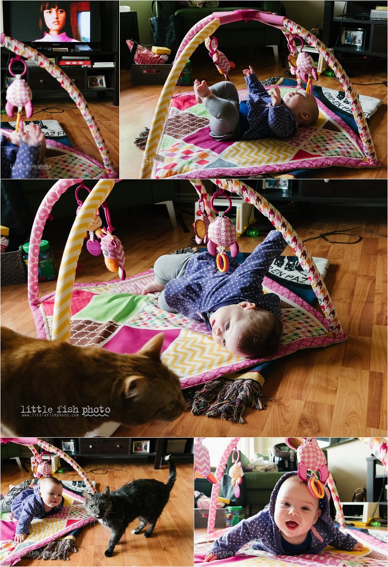 baby on activity mat - Documentary Family Photography