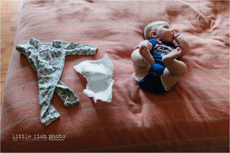 baby with pajamas - Documentary Family Photography