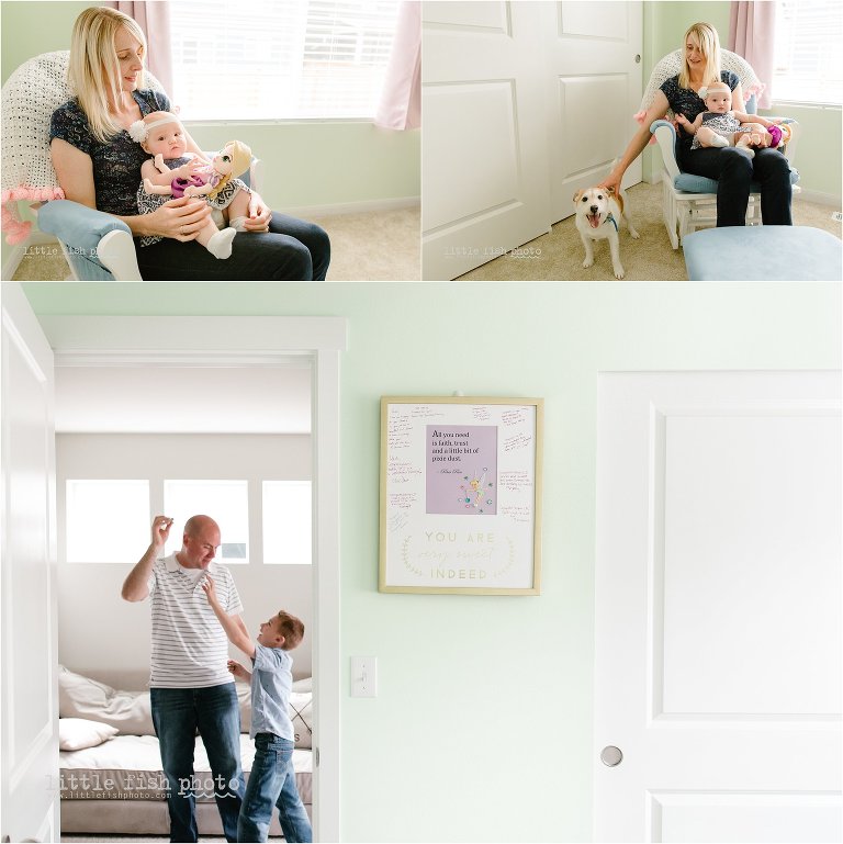 mom and baby in nursery - Poulsbo Lifestyle Family Photographer