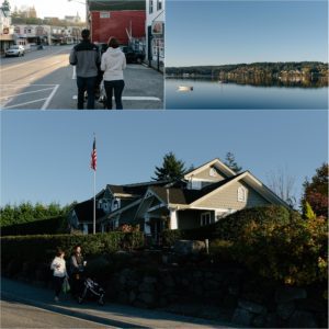A family's ritual walk through down town - Kitsap Family Photographer