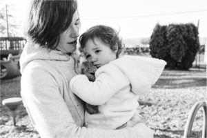 mother comforts daughter - Kitsap Family Photographer