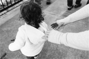 parent grabs at child running away - Kitsap Family Photographer