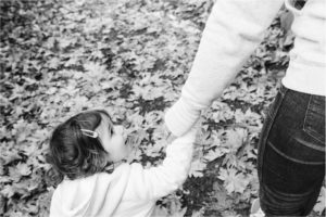 mother holds daughter's hand - Kitsap Family Photographer