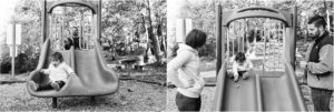 toddler on slide - Kitsap Family Photographer
