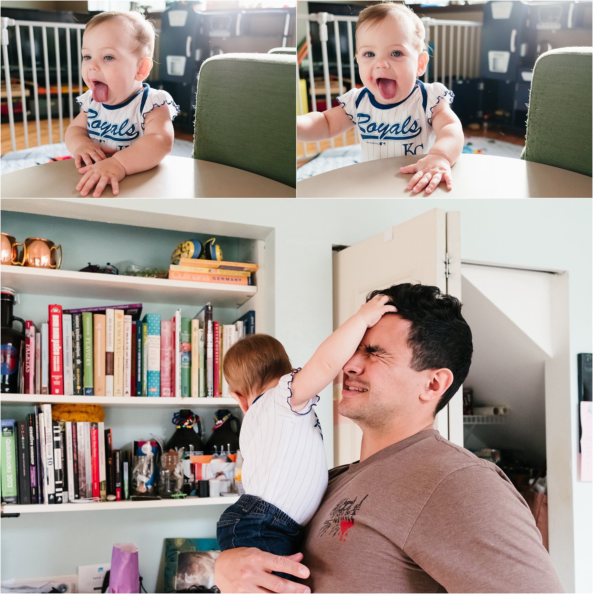 baby makes faces - poulsbo documentary family photography