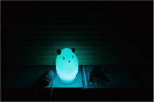 nightlight on window sill