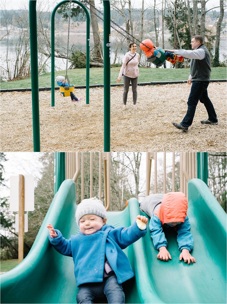 family on playground - Kitsap Lifestyle Family Photographer